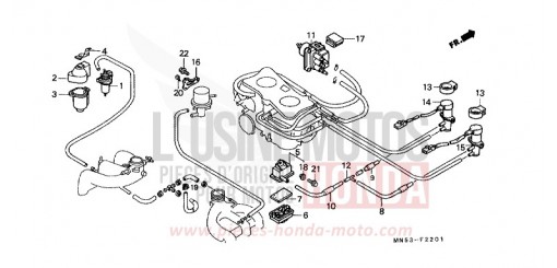 VALVOLA SOLENOIDE/ FILTRO ARIA SECONDARIO (2) GL1500K di 1989